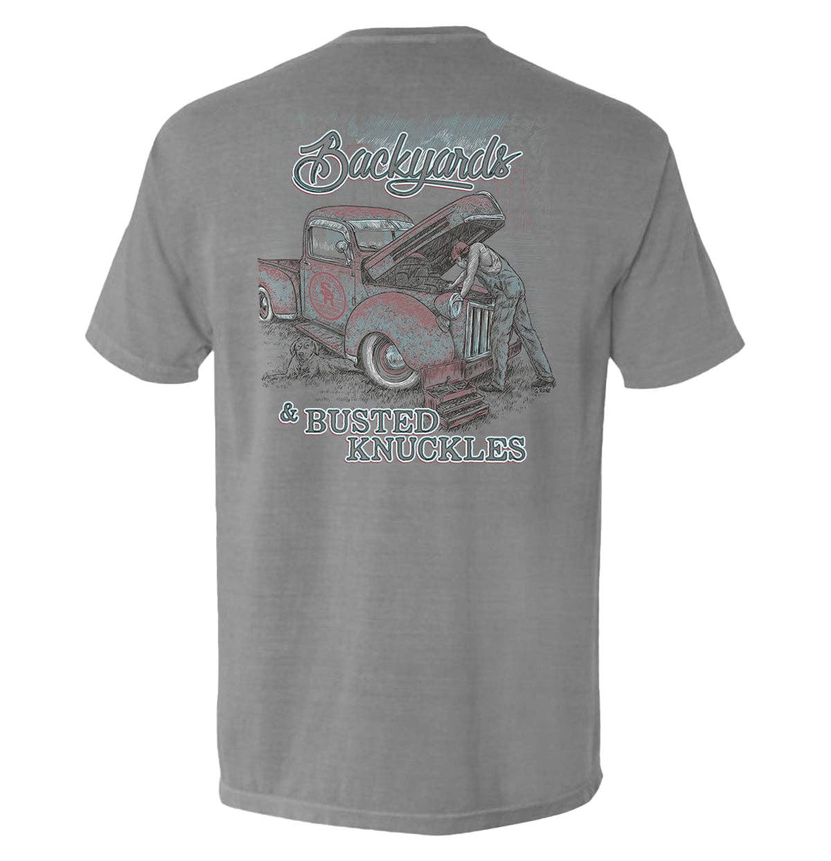 Backyards and Busted Knuckles Pocket Tee