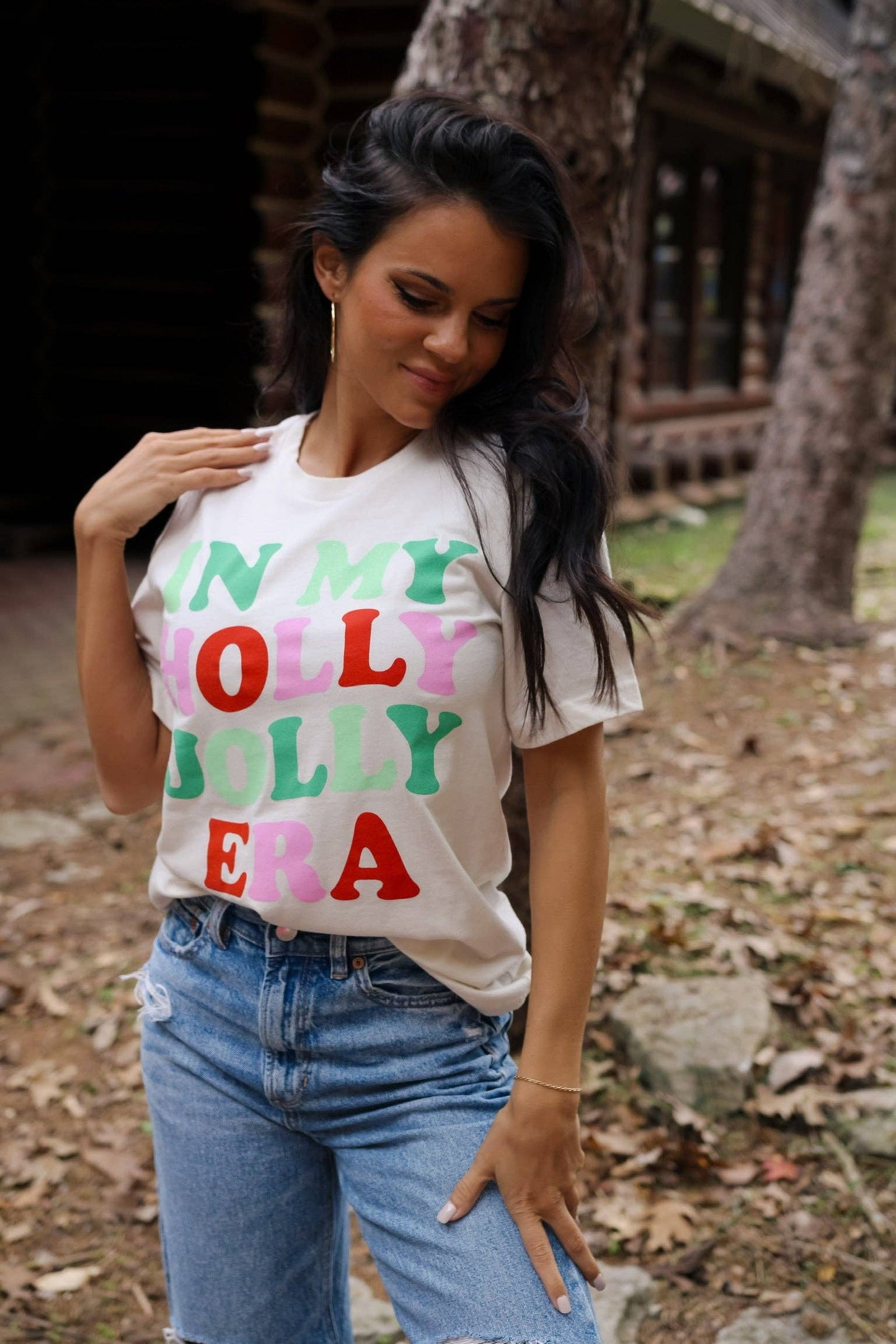 Holly Jolly Era | Vintage White | Short Sleeve Tee