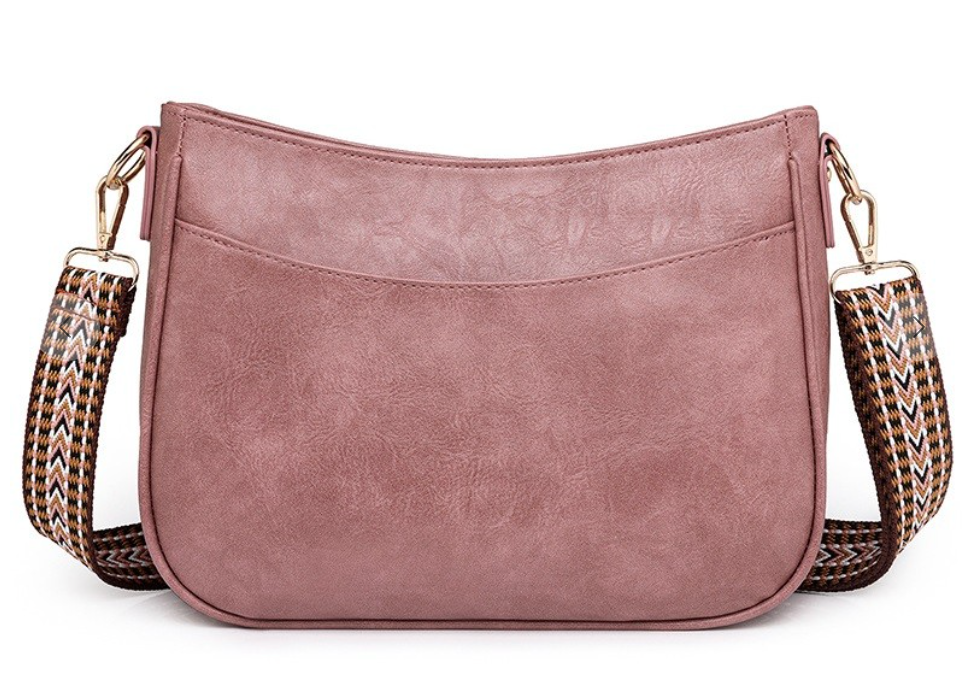 Vegan Leather Messenger Bag