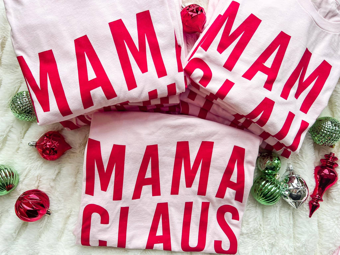 Mama Claus | Pink | Short Sleeve Tee
