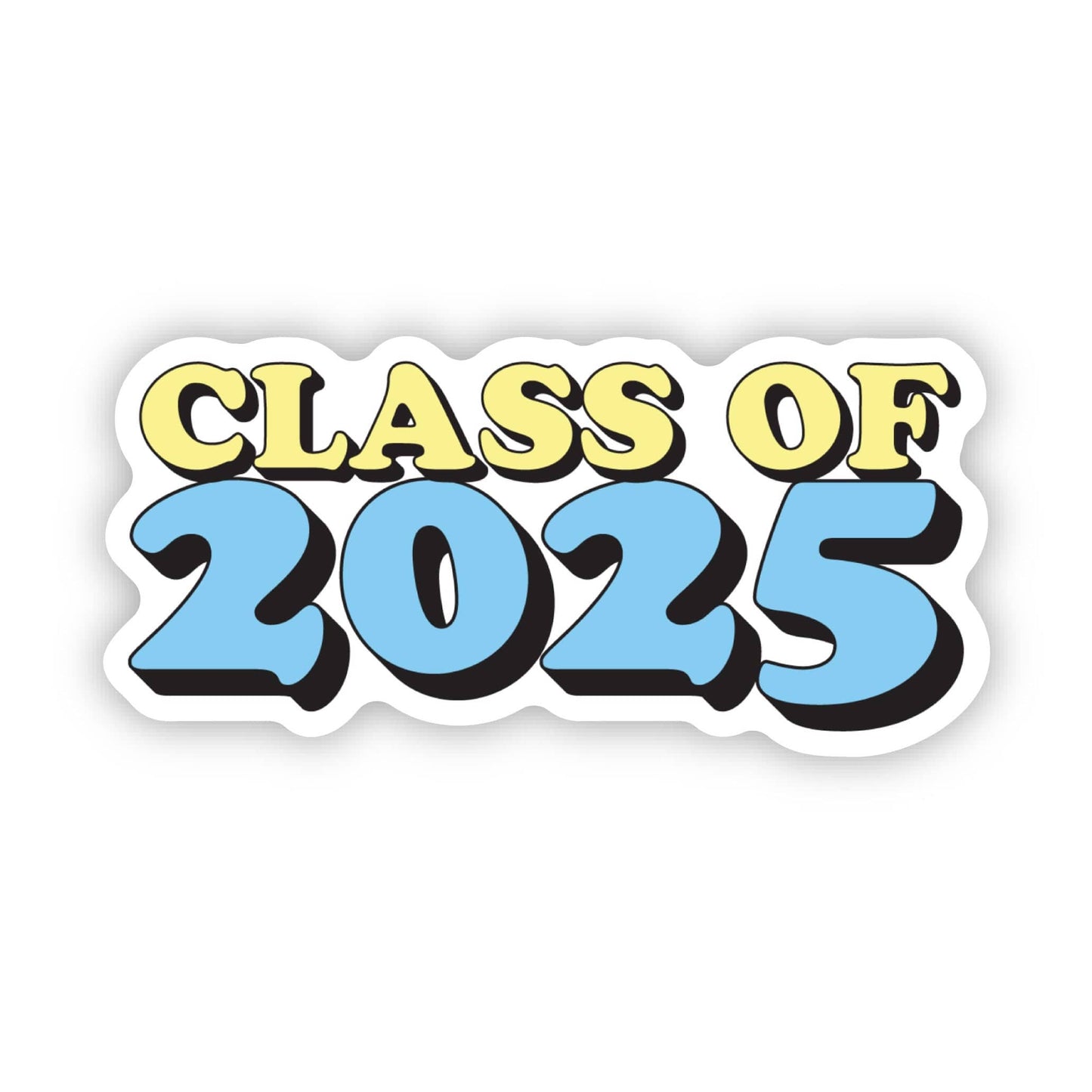 Class Of 2025 Graduation Text Sticker