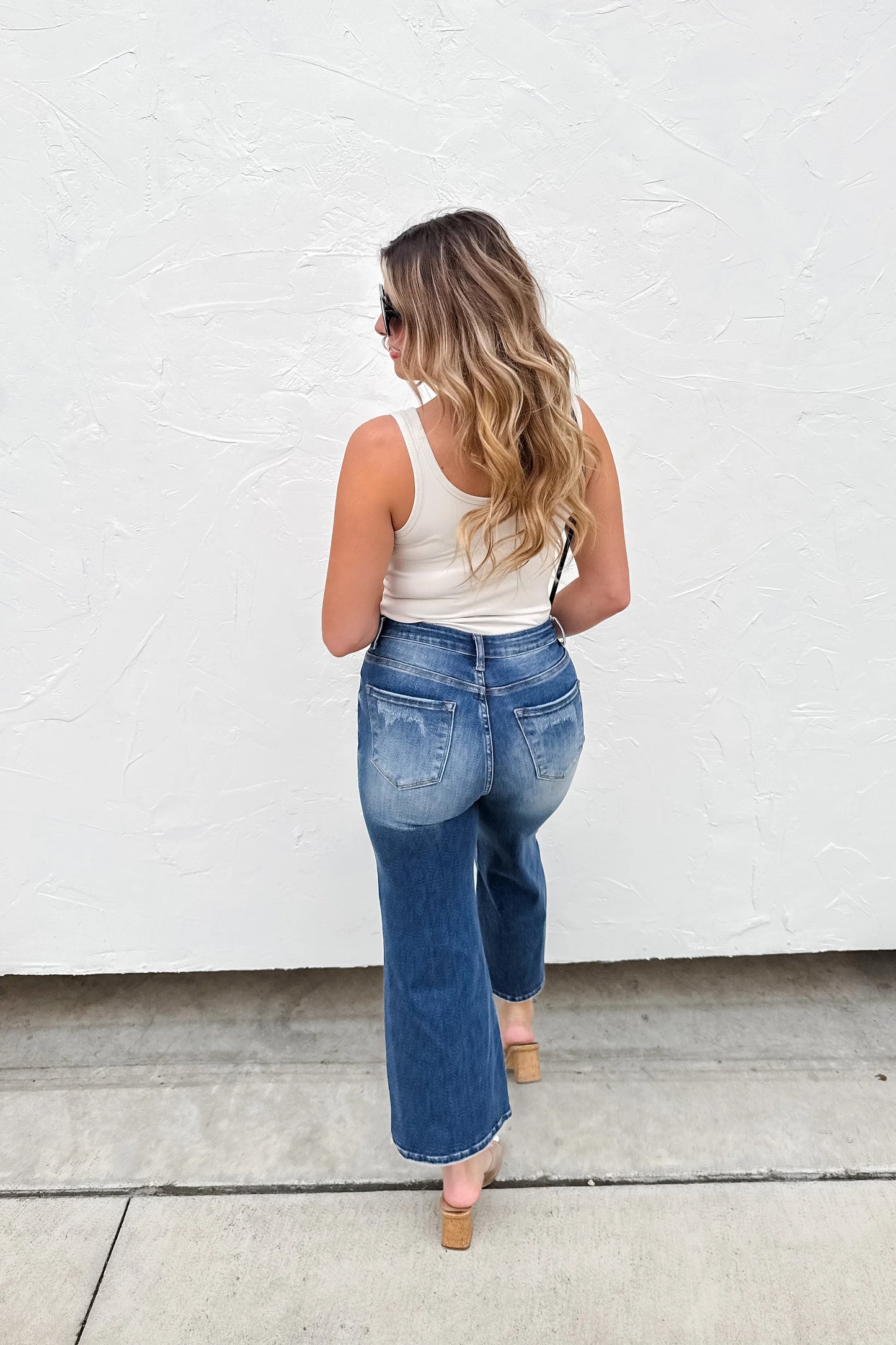 Ash Crop Wide Leg Jean