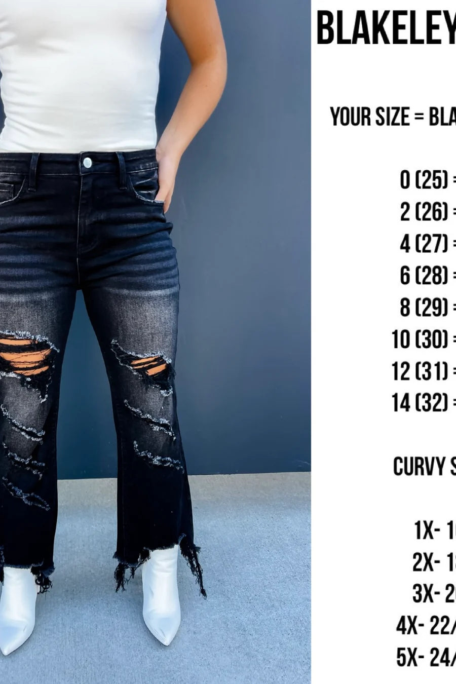 Black Urban Distressed Jeans
