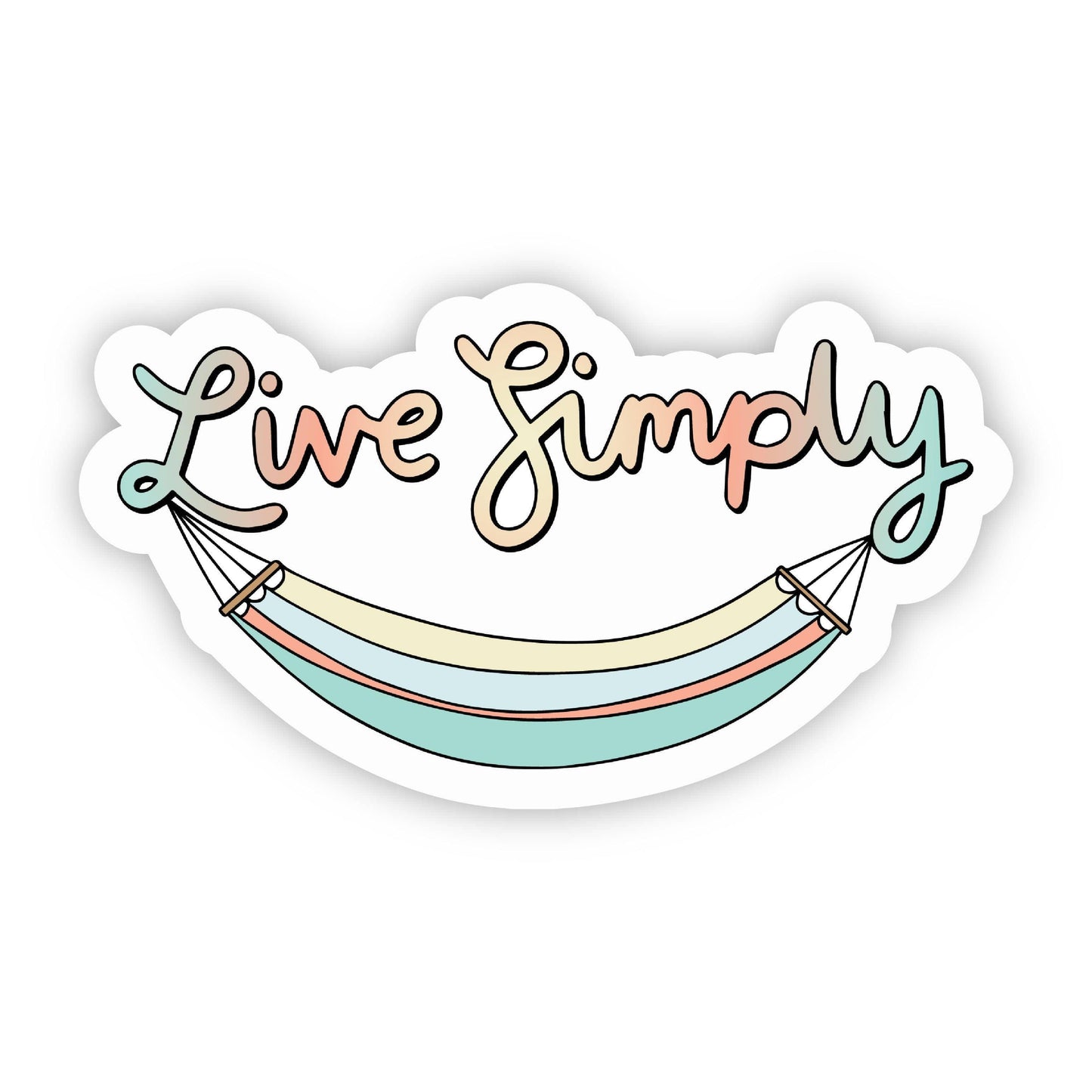 Live Simply Hammock Nature Sticker