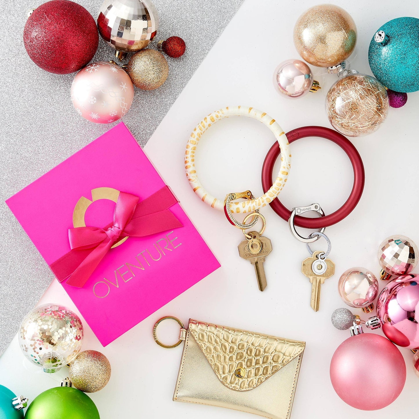 Silicone Big O® Key Ring - Wino Pearlized
