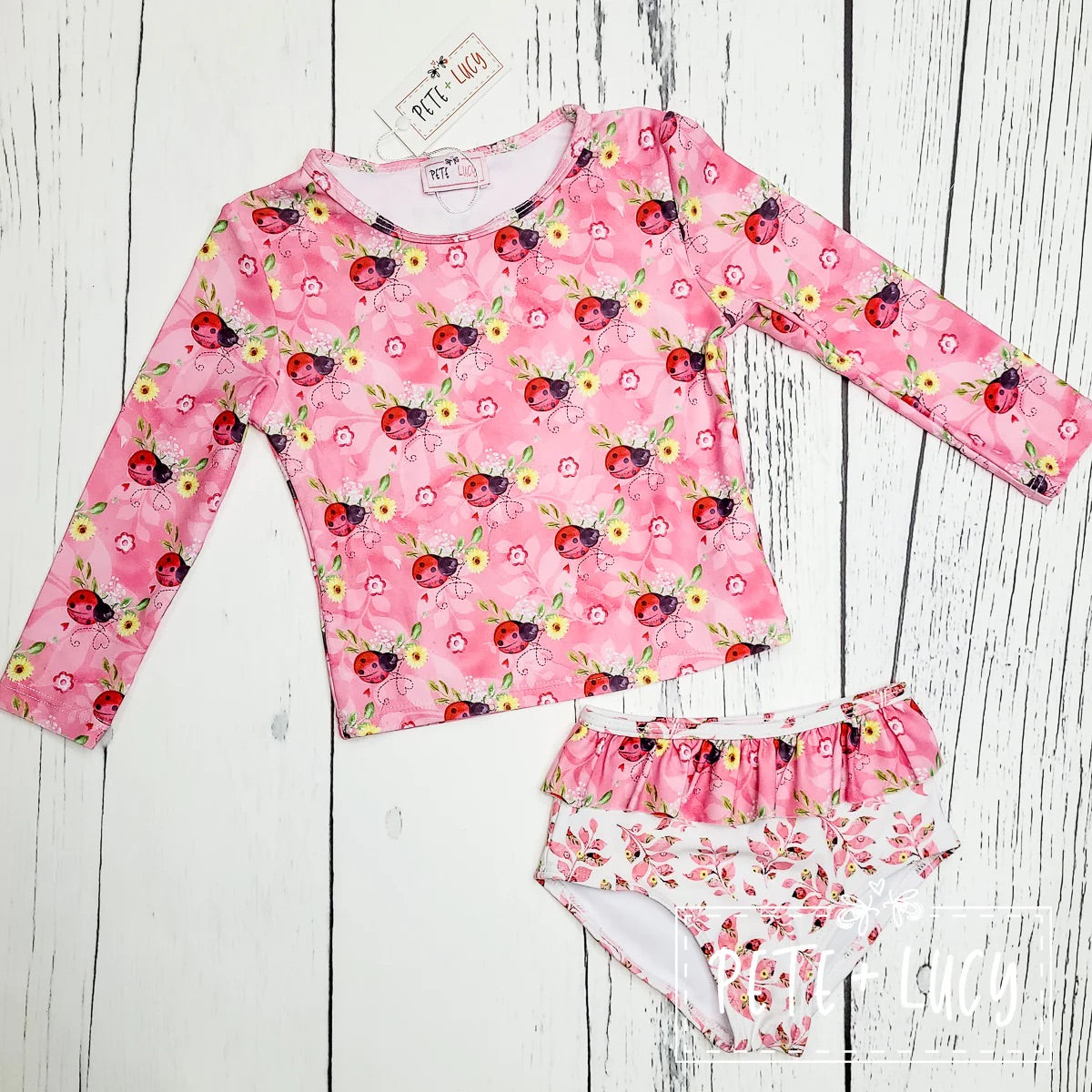 Sweet Ladybugs Swim 2 Piece Pete + Lucy