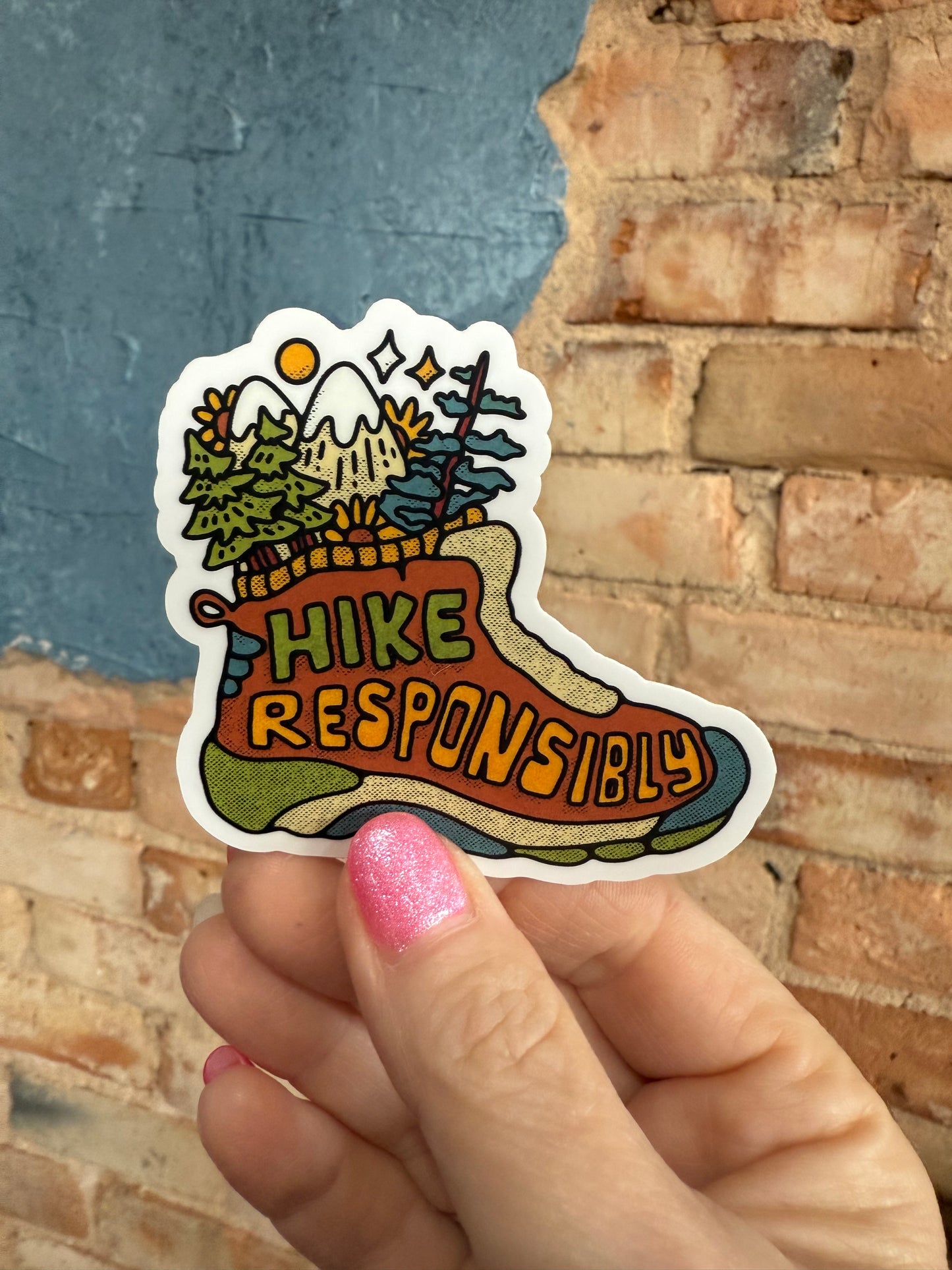 Hike Responsibly Nature Sticker