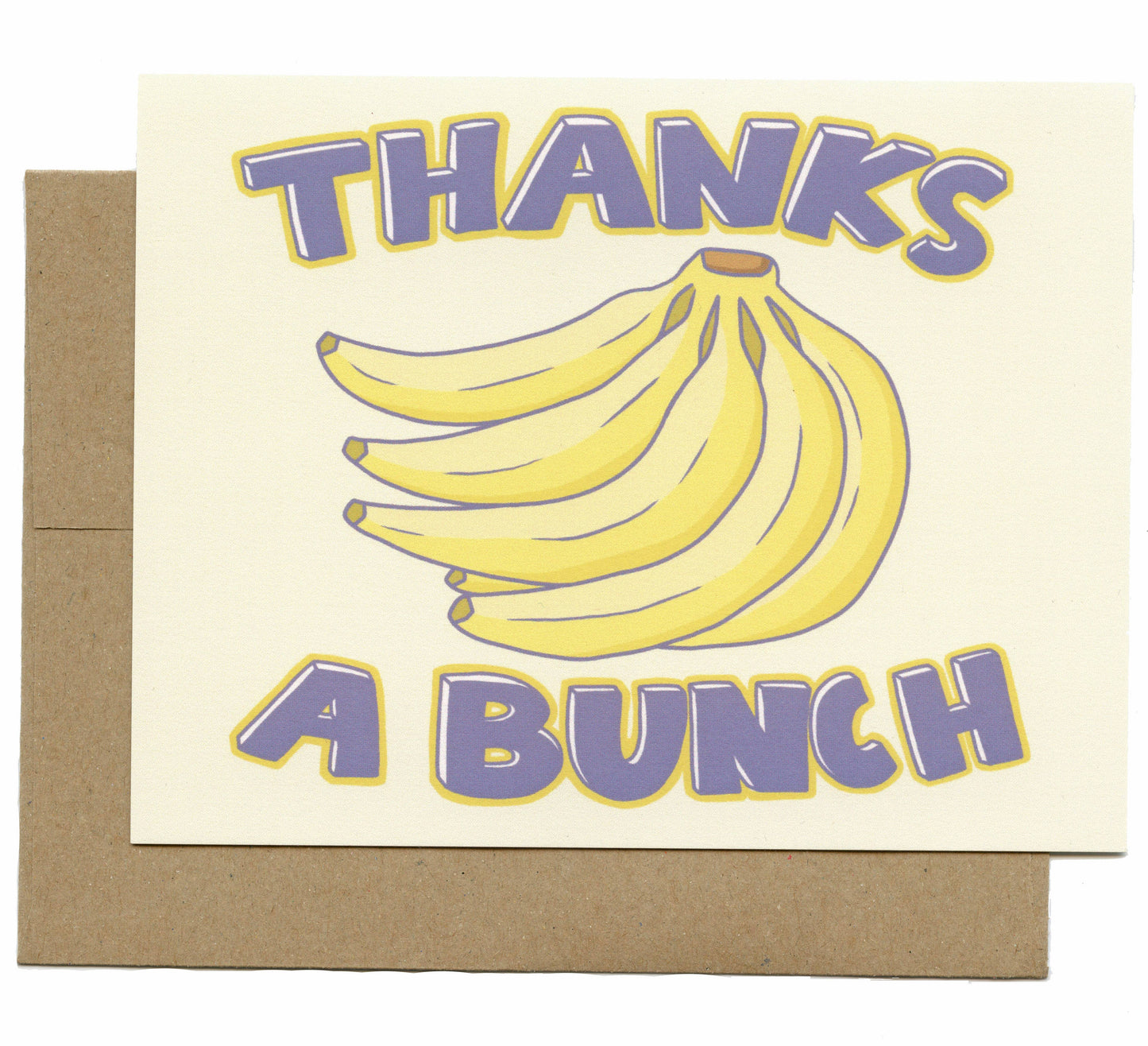 Thanks A Bunch Banana Greeting Card
