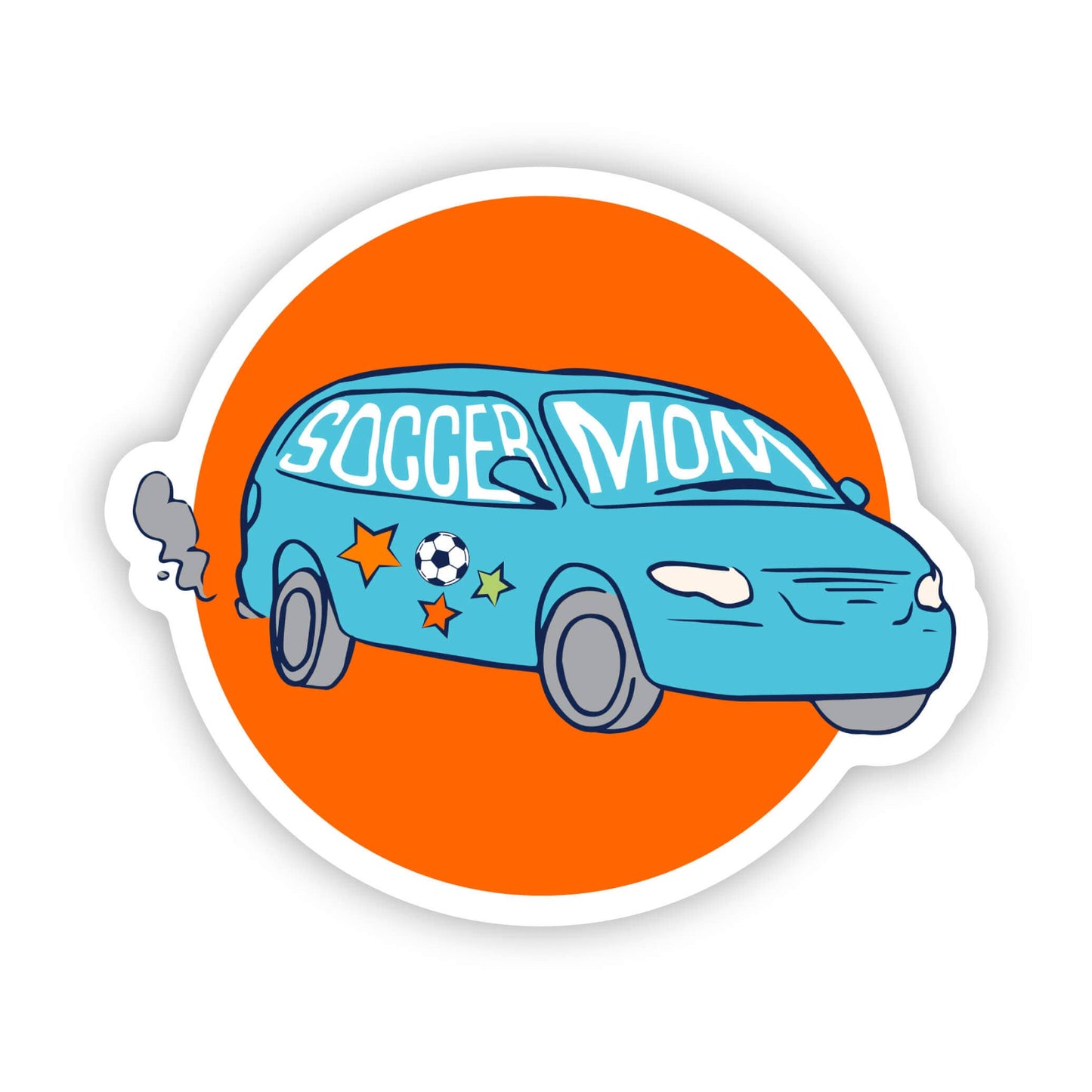 Soccer Mom Mini Van Sticker