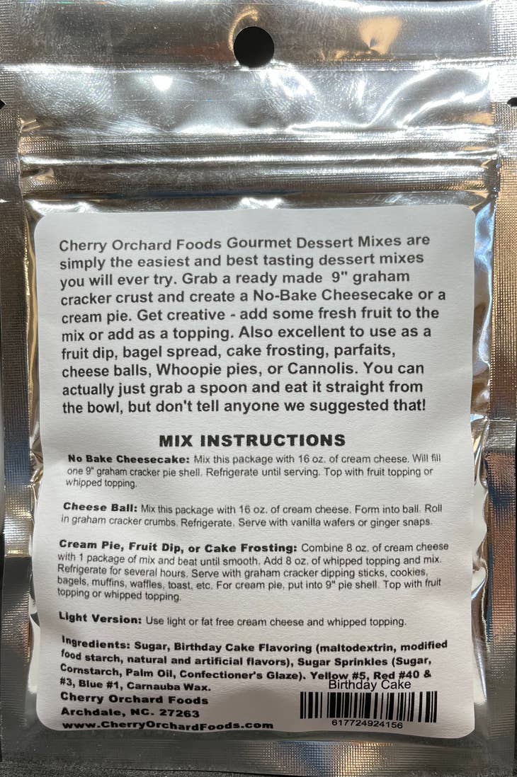 Cherry Orchard Foods Dessert Mix