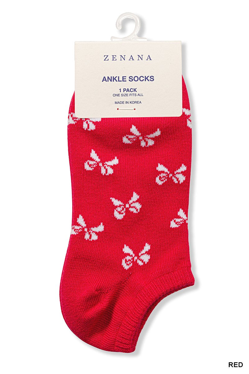 Ribbon Printed Socks