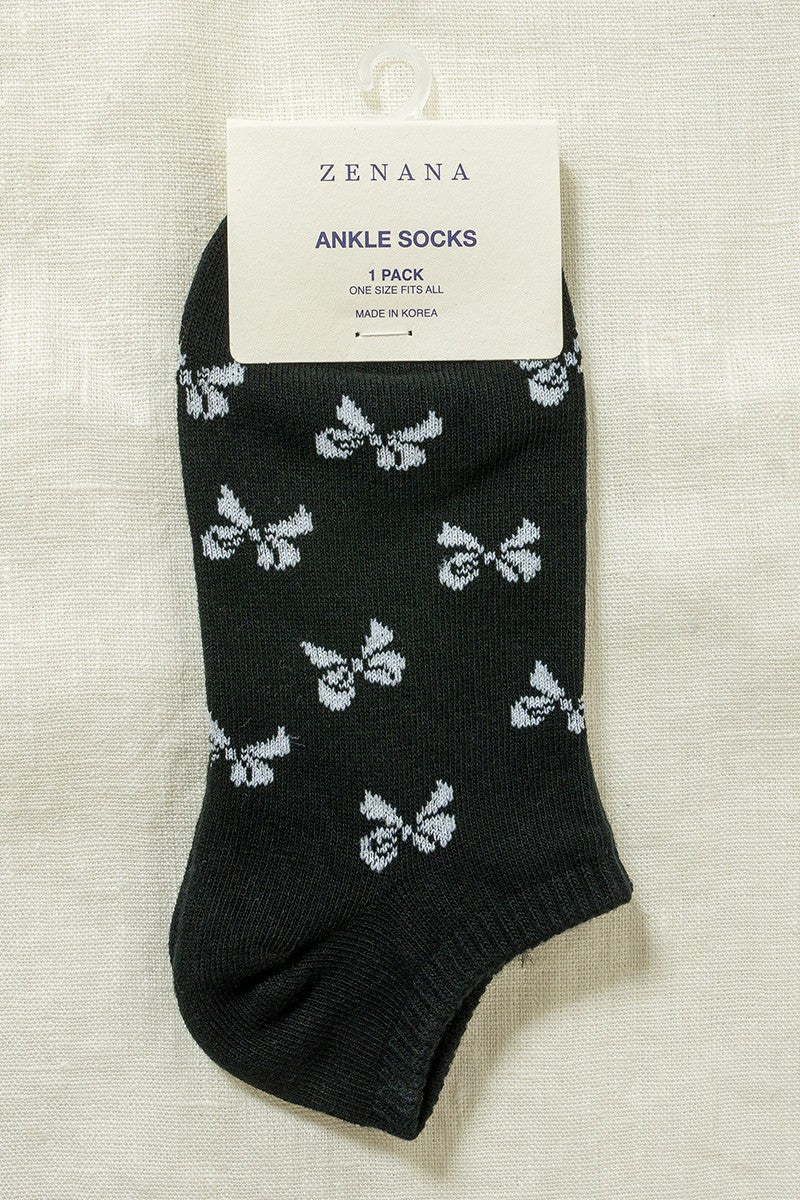 Ribbon Printed Socks