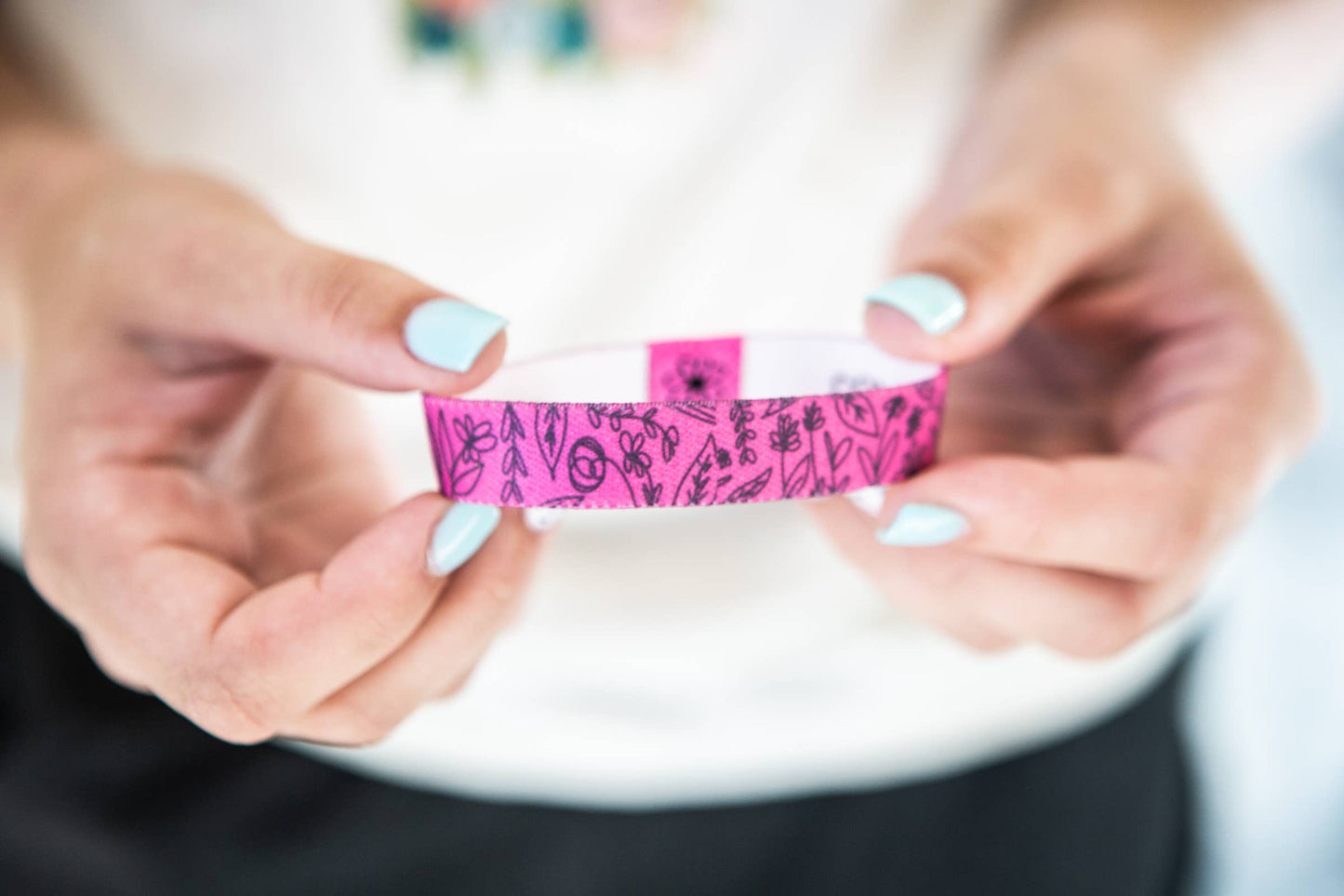 Consider How the Wildflowers Grow Stretchy Bracelet