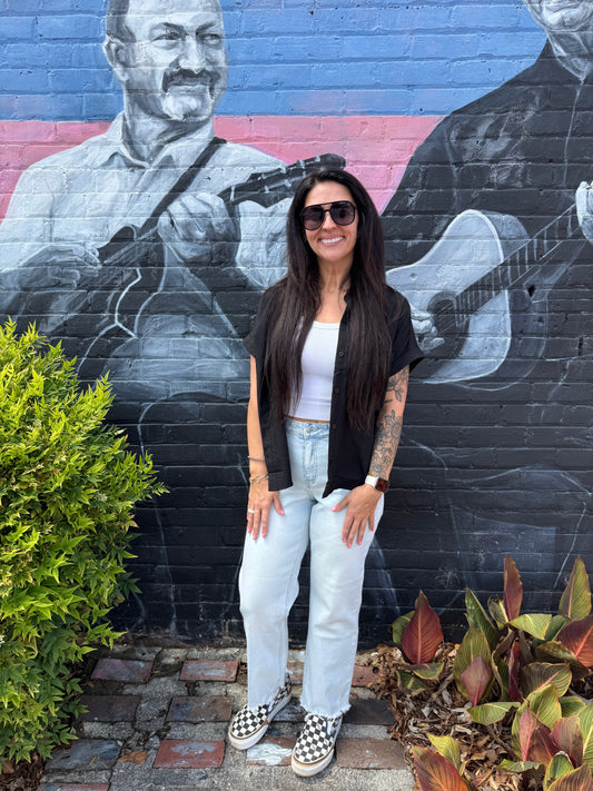 Carolina Breeze Button Up Top