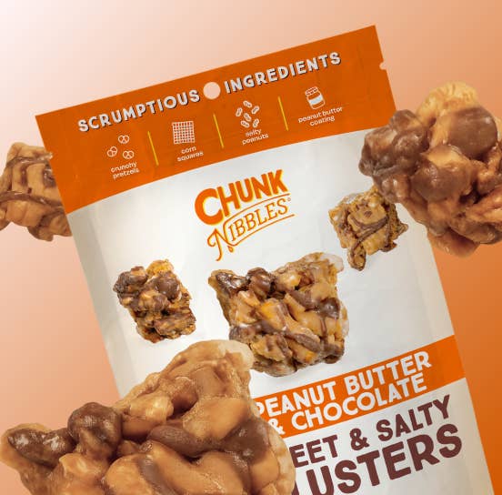 Peanut Butter Chocolate Chunk Nibbles 4.25oz Pouch