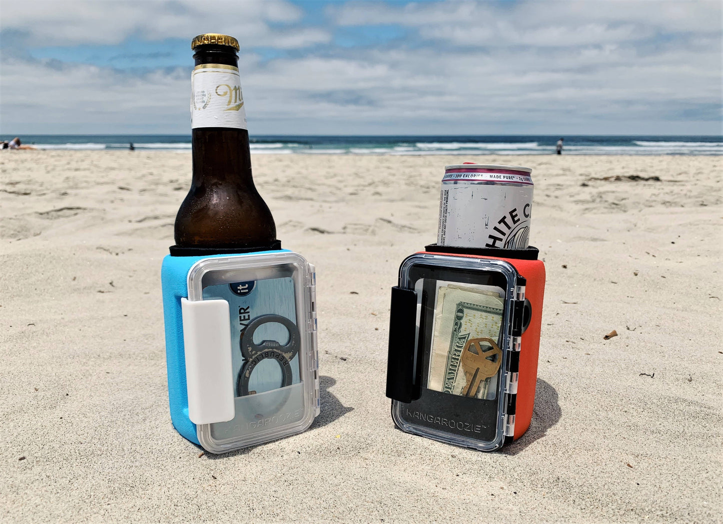 Kangaroozie (for slim cans & bottles) - Koozie with Pocket