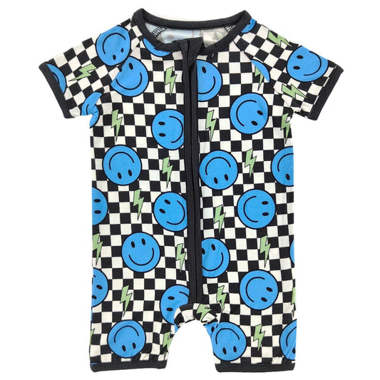 Cool Smiley Bamboo Short Romper