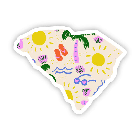 South Carolina Sticker - Beach