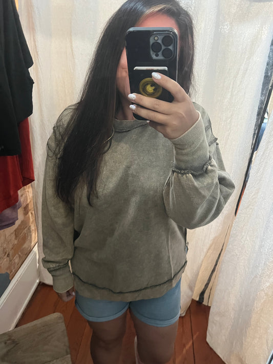 Acid Wash Sweatshirt