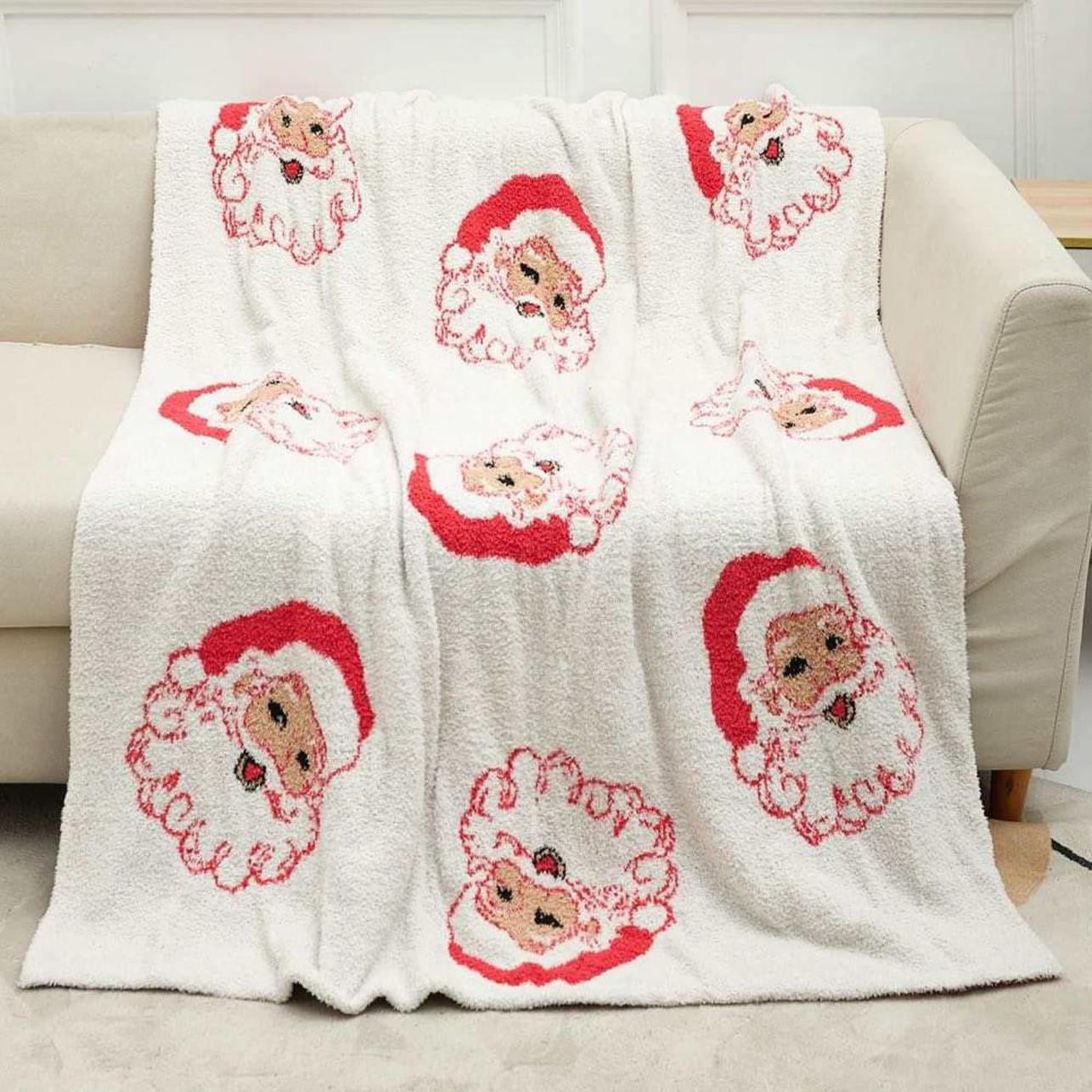 Vintage Santa Cozy Blanket