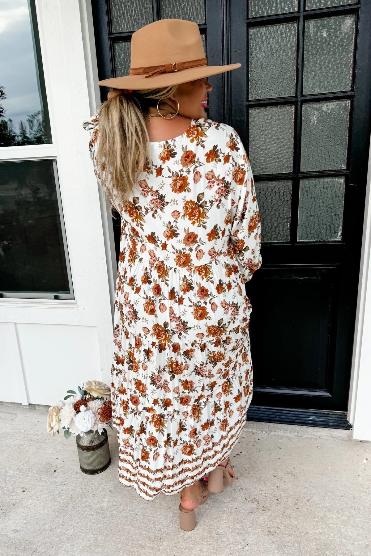 KORA FALL FLORAL DRESS