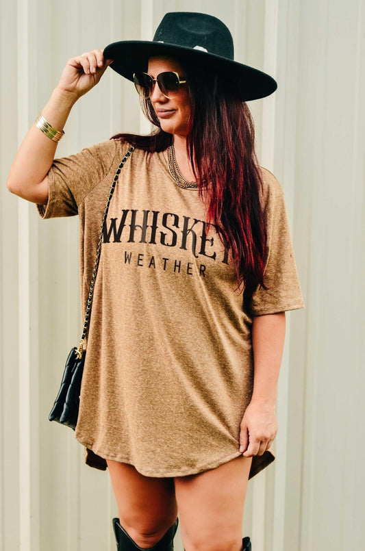 Whiskey Weather Scoop Tee