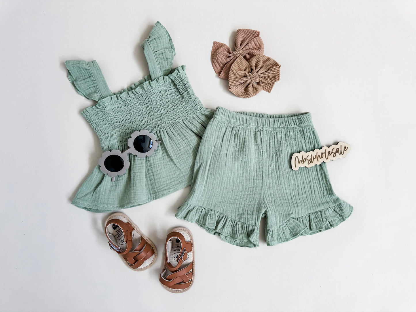 Sage Summer Linen Set