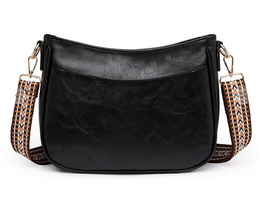 Vegan Leather Messenger Bag