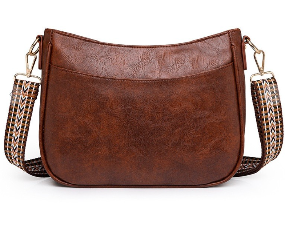 Vegan Leather Messenger Bag