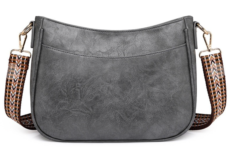 Vegan Leather Messenger Bag