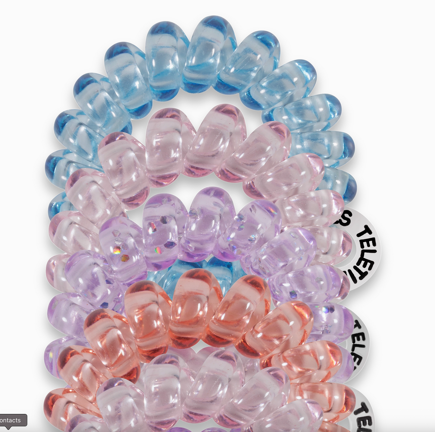 Spiral Hair Coils | Tiny | Sea Glass