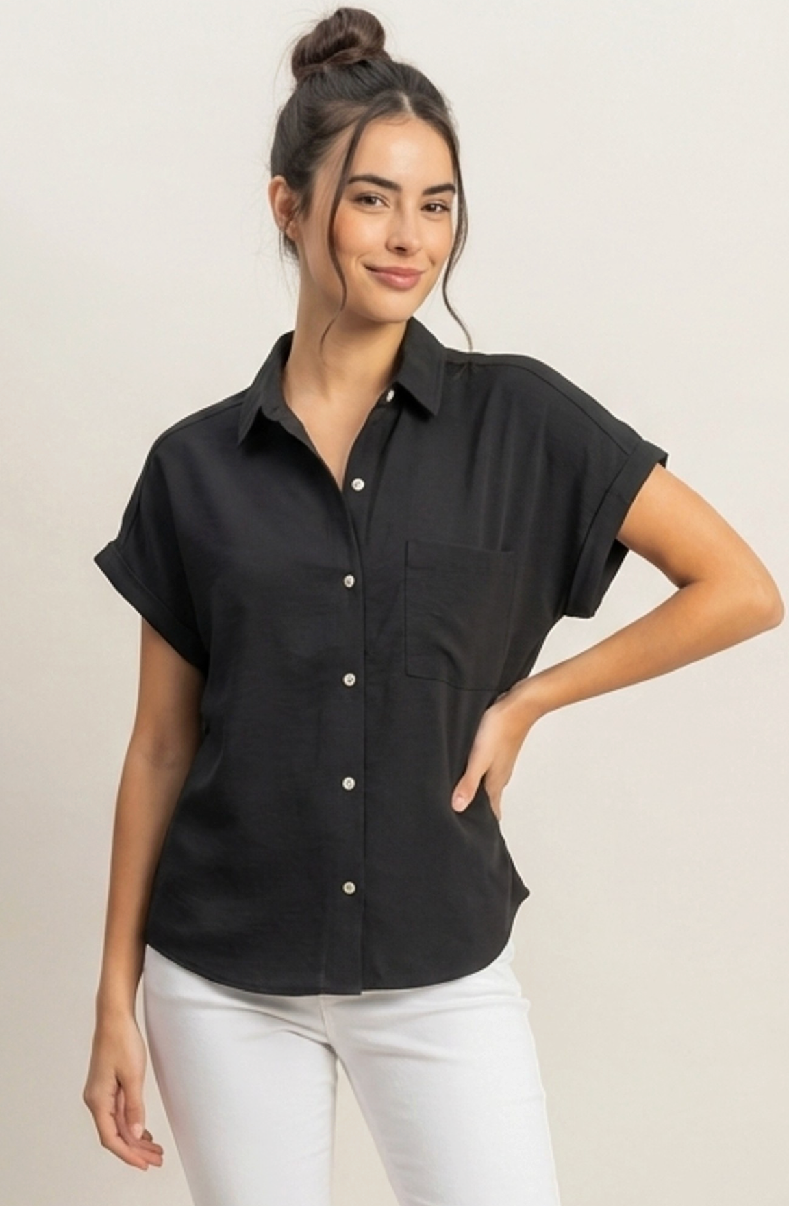 Carolina Breeze Button Up Top