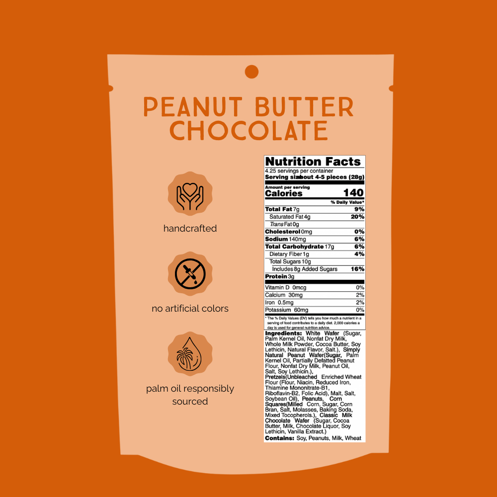 Peanut Butter Chocolate Chunk Nibbles 4.25oz Pouch