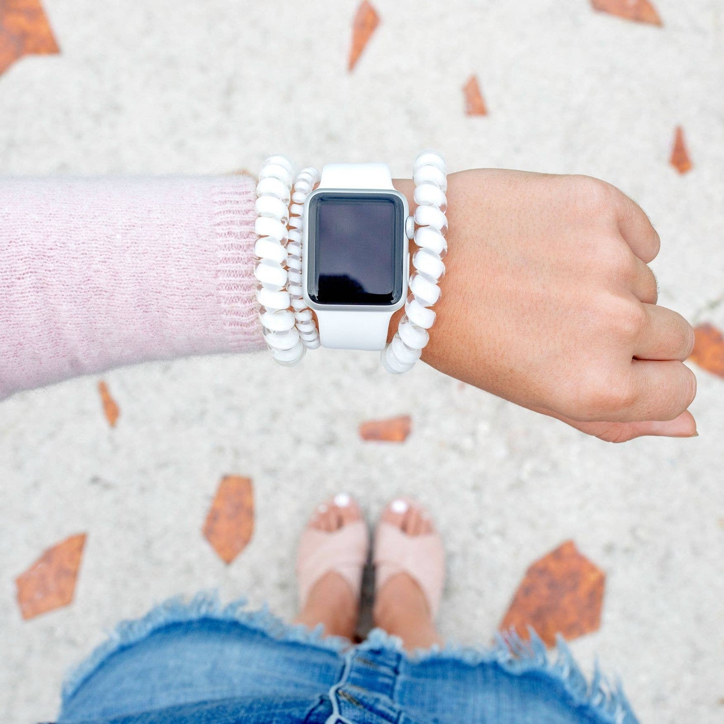 Spiral Hair Coils | Small | Coconut White Hair Ties: Small