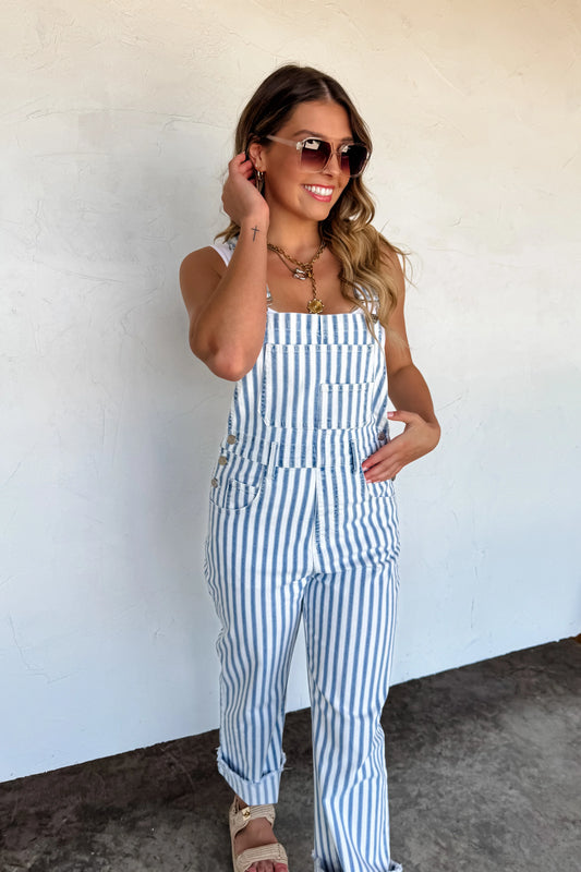 *PREORDER Dahlia Stripe Overalls