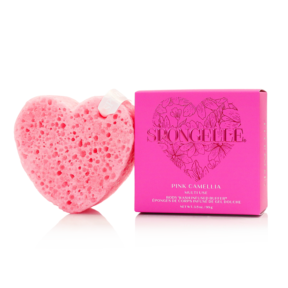 Pink Camellia Heart Buffer | Valentines Day Gifts