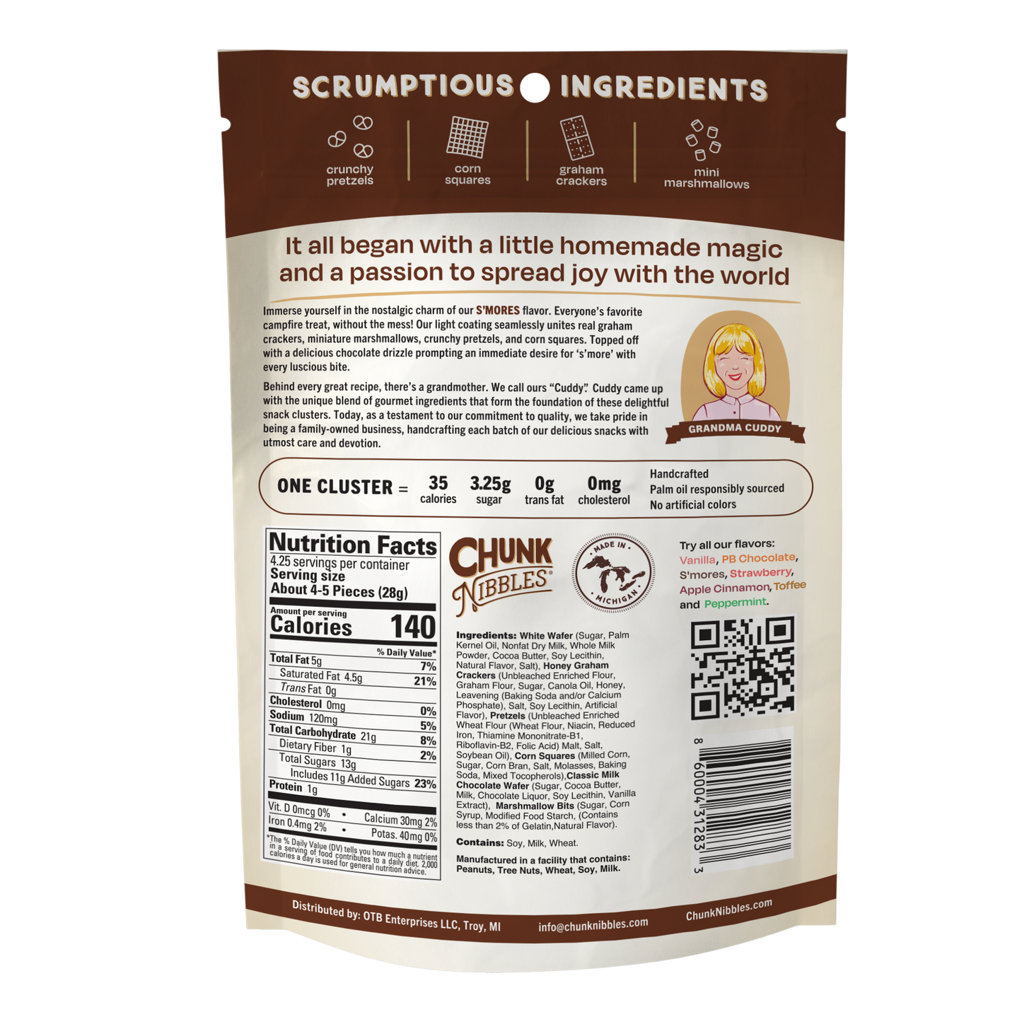 S'mores Chunk Nibbles 4.25oz Pouch