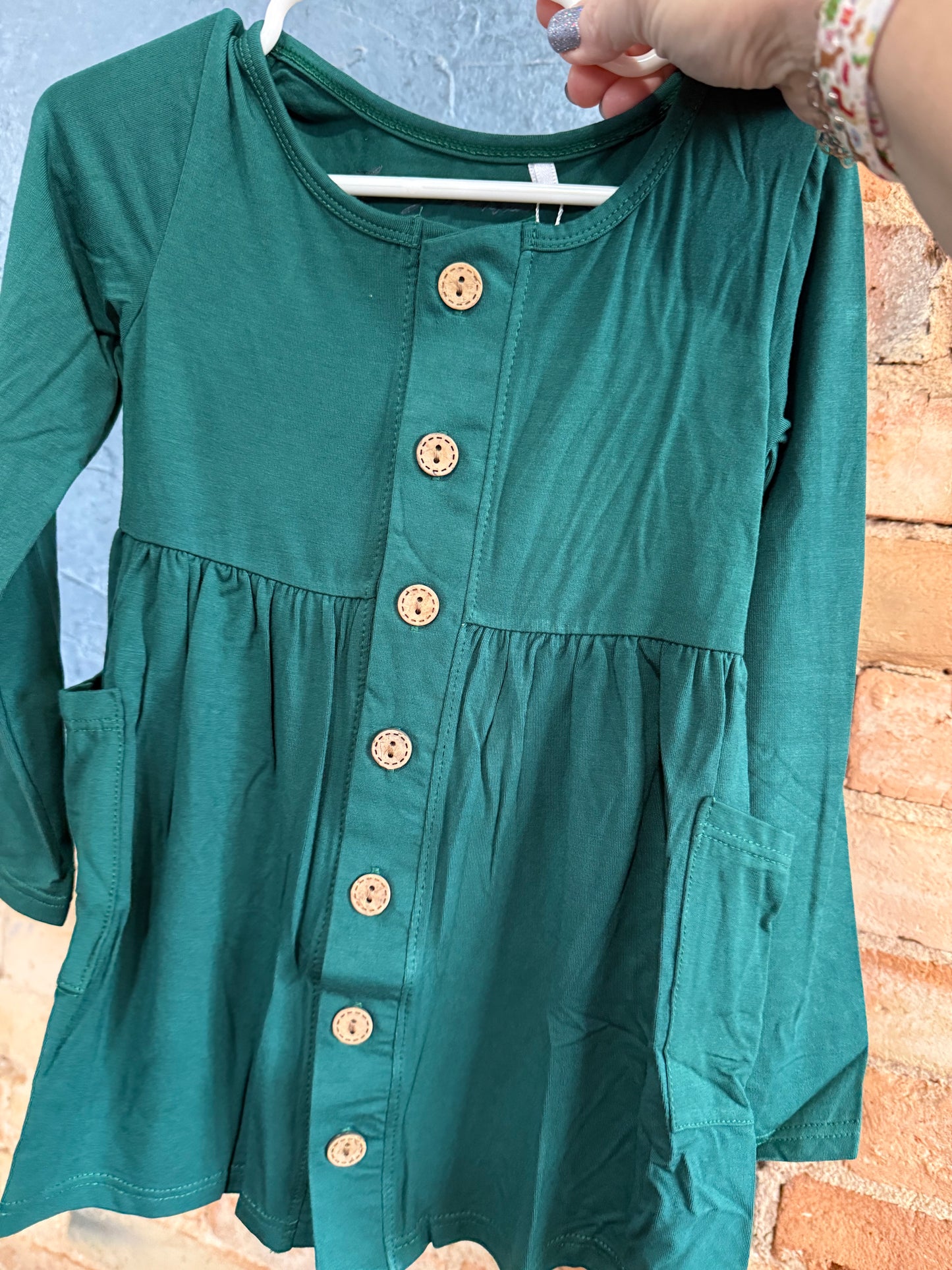 Bamboo Button Twirl Dress