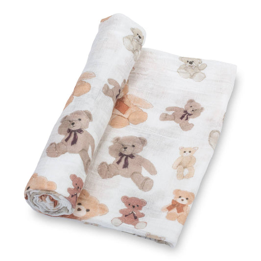 Bear Hugs Baby Swaddle Blanket