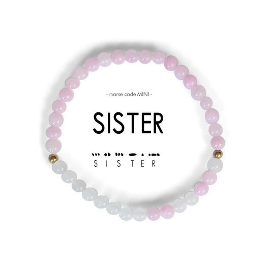 MINI Morse Code Bracelet | Sister