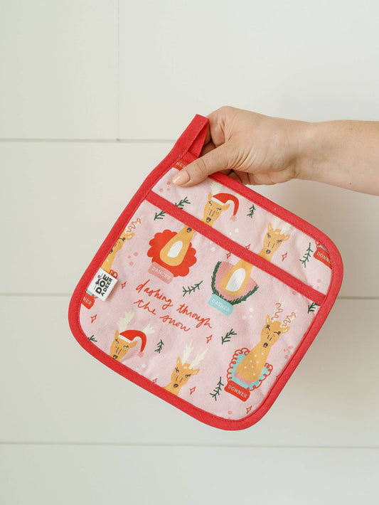 Santa's Favorite Reindeer Pocket Potholder