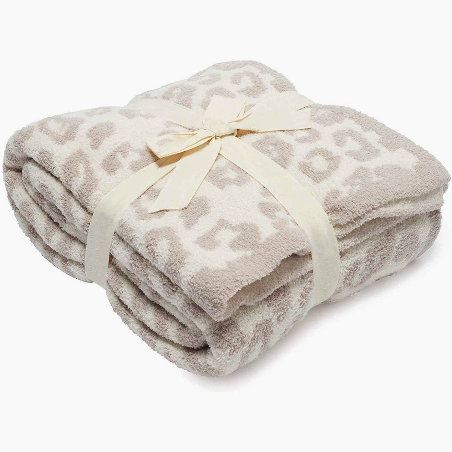 Beige Leopard Blanket