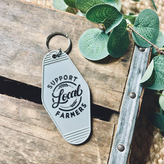 SUPPORT LOCAL FARMERS - Keychain