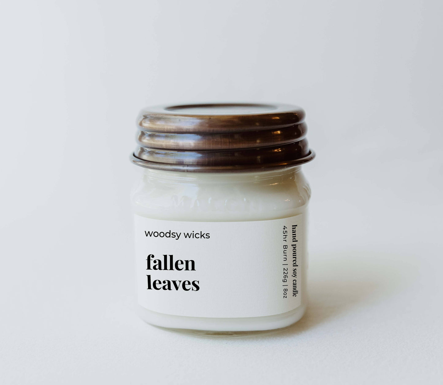 Fallen Leaves Fall Candle 100% Soy Wax Wood or Cotton Wick