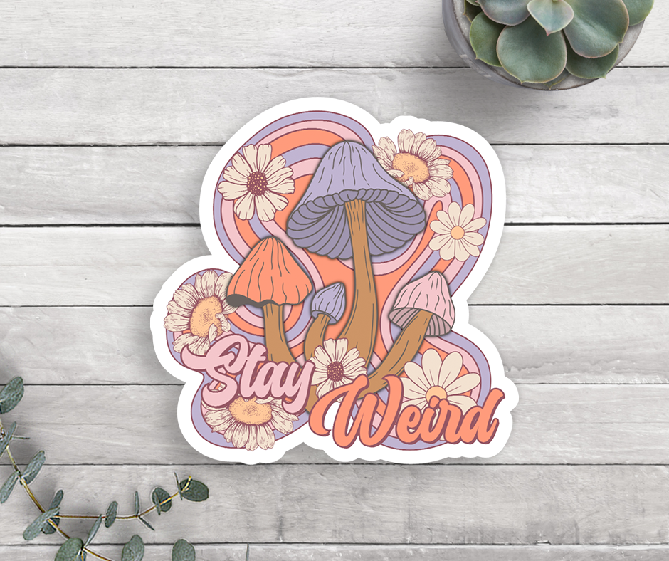 Stay Weird Vinyl Sticker