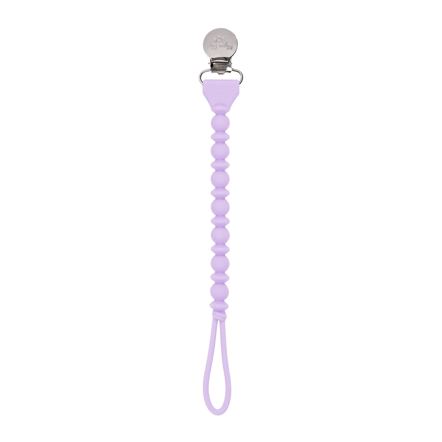 Sweetie Strap™ Silicone One-Piece Pacifier Clip - Purple