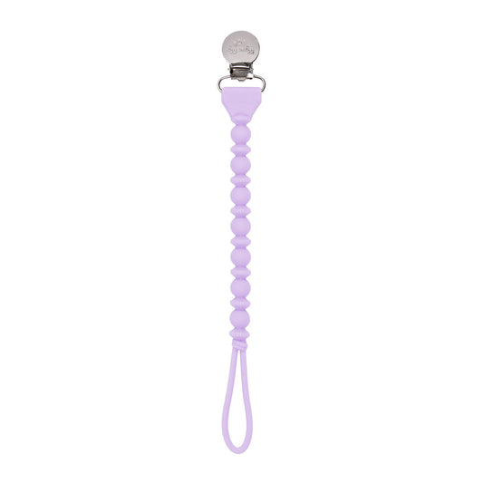 Sweetie Strap™ Silicone One-Piece Pacifier Clip - Purple