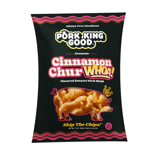 Pork King Good Cinnamon ChurWHOA! Flavored Pork Rinds 3oz